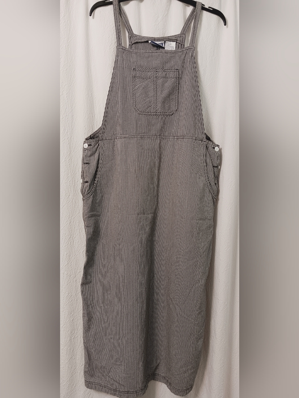 ERIKA & CO VINTAGE  Overall Dress - Black & White Size L